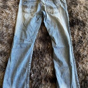 BKE Light Blue Bootcut Jeans for Men